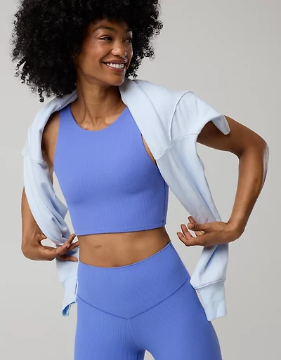 OFFLINE By Aerie Real Me XTRA Rib Switch Up High Neck Sports Bra