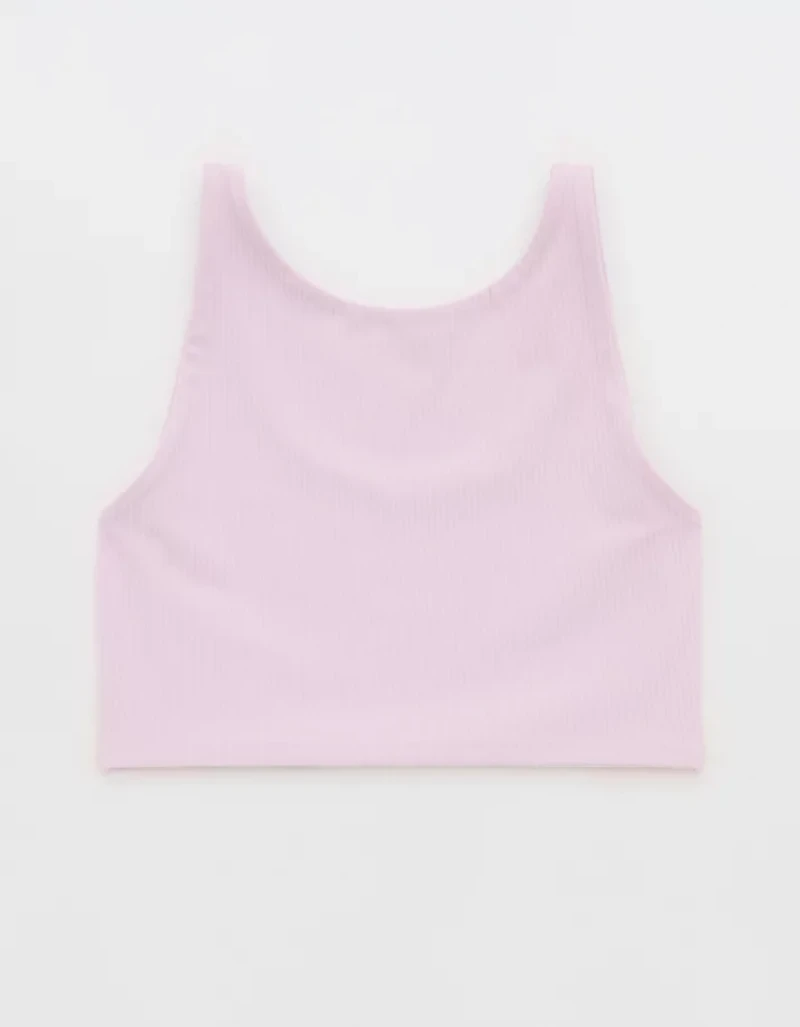 OFFLINE By Aerie Real Me XTRA Rib Switch Up High Neck Sports Bra