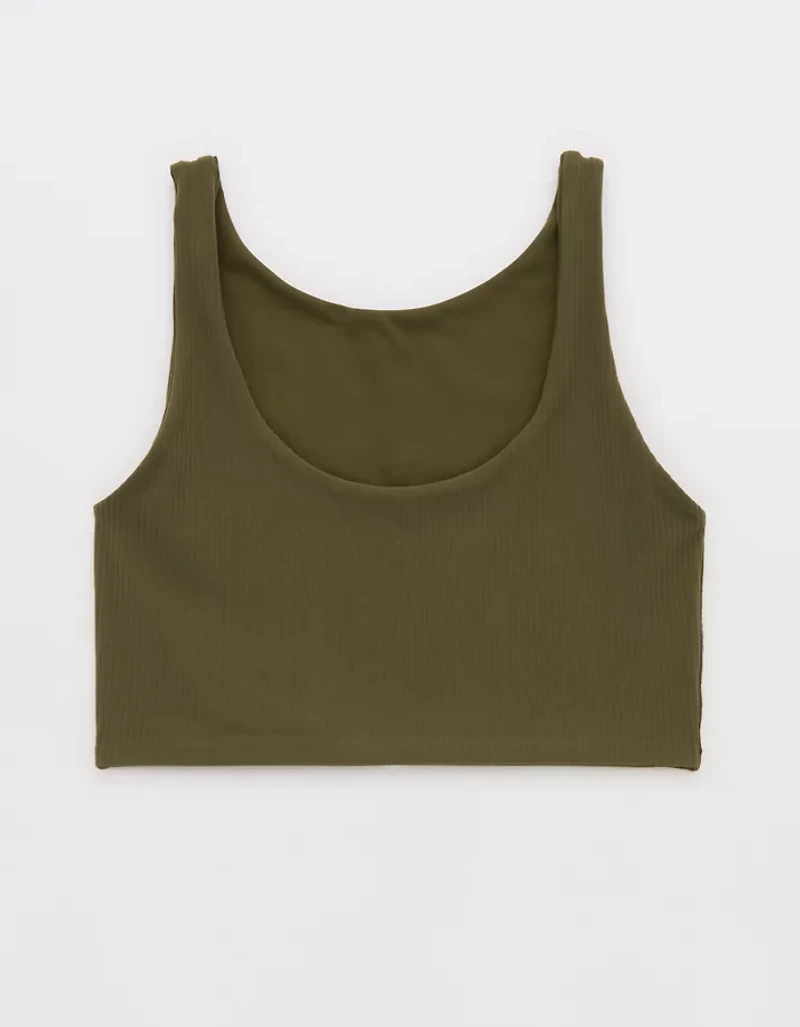 OFFLINE By Aerie Real Me XTRA Rib Switch Up High Neck Sports Bra