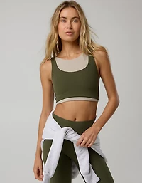 OFFLINE By Aerie Real Me XTRA Rib Switch Up High Neck Sports Bra