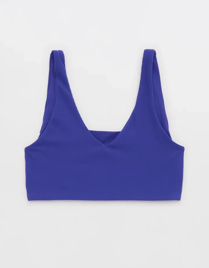 OFFLINE By Aerie Real Me XTRA Rib Switch Up V-Neck Sports Bra