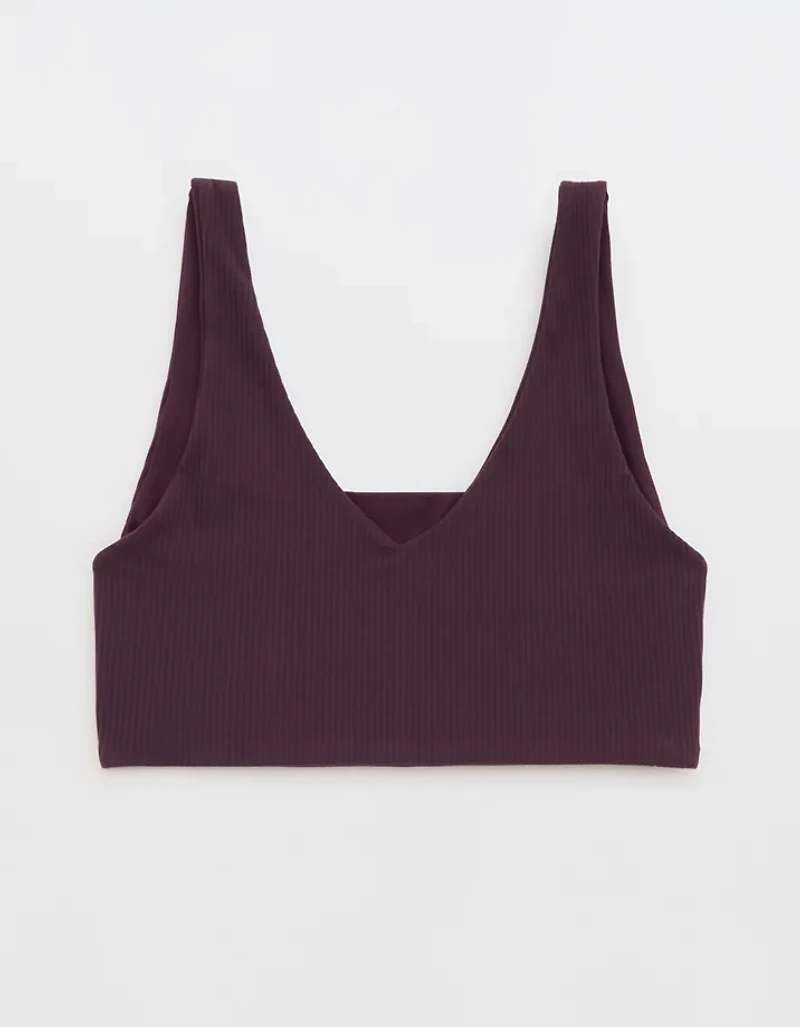 OFFLINE By Aerie Real Me XTRA Rib Switch Up V-Neck Sports Bra