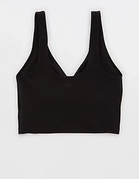 OFFLINE By Aerie Real Me Low Key Ruched Longline Sports Bra