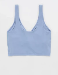 OFFLINE By Aerie Real Me Low Key Ruched Longline Sports Bra