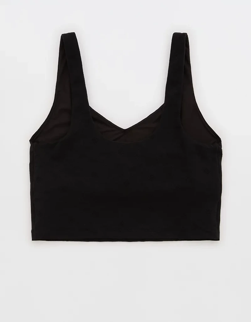 OFFLINE By Aerie Lace Low Key Longline Sports Bra