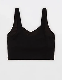 OFFLINE By Aerie Lace Low Key Longline Sports Bra