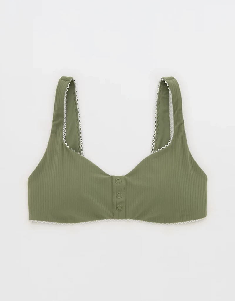 OFFLINE By Aerie Real Me XTRA Rib Picot Sports Bra