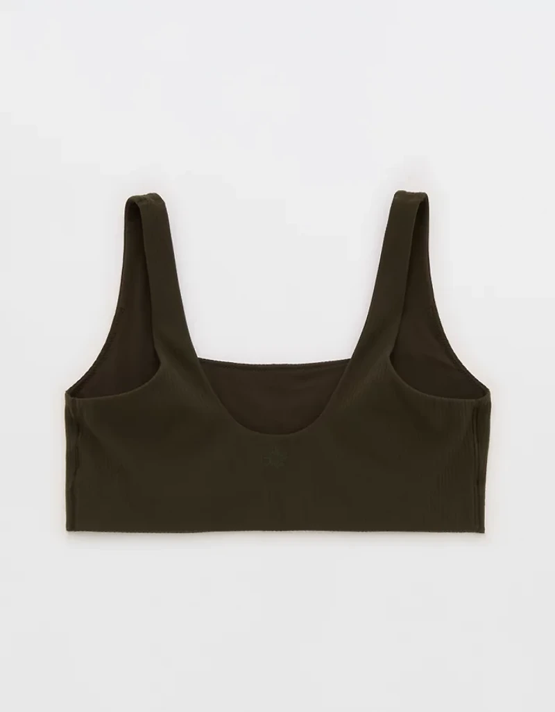 OFFLINE By Aerie Real Me XTRA Ribbed Classic Sports Bra