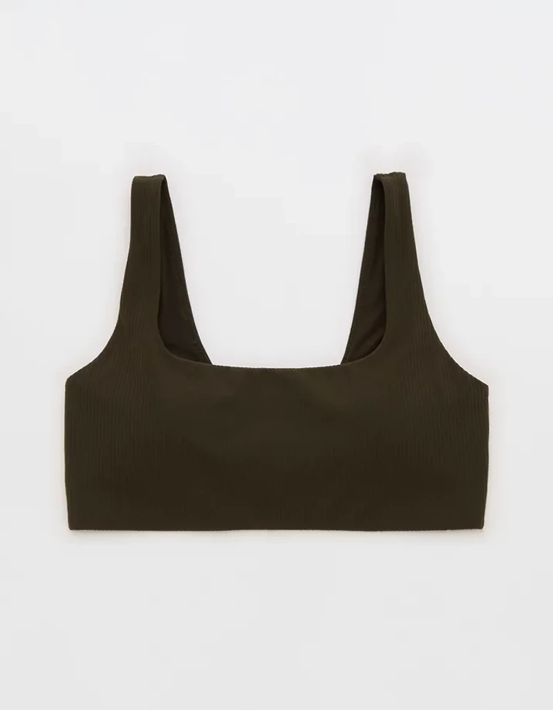 OFFLINE By Aerie Real Me XTRA Ribbed Classic Sports Bra