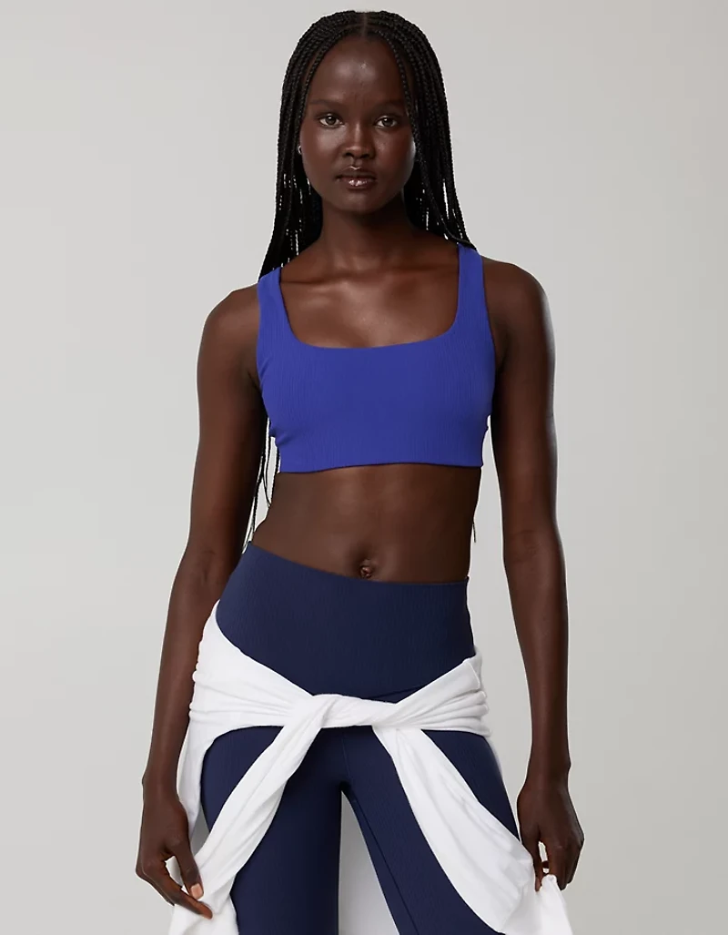 OFFLINE By Aerie Real Me XTRA Ribbed Classic Sports Bra