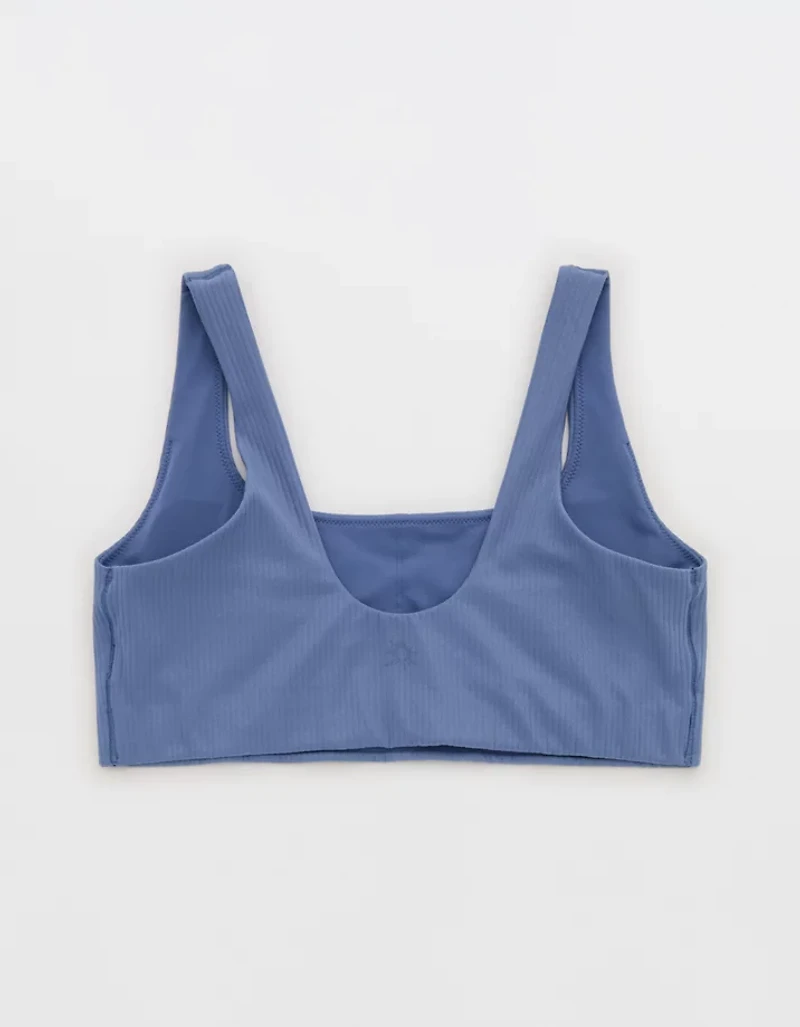 OFFLINE By Aerie Real Me XTRA Rib Foil Classic Sports Bra