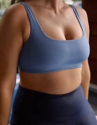 OFFLINE By Aerie Real Me XTRA Rib Foil Classic Sports Bra