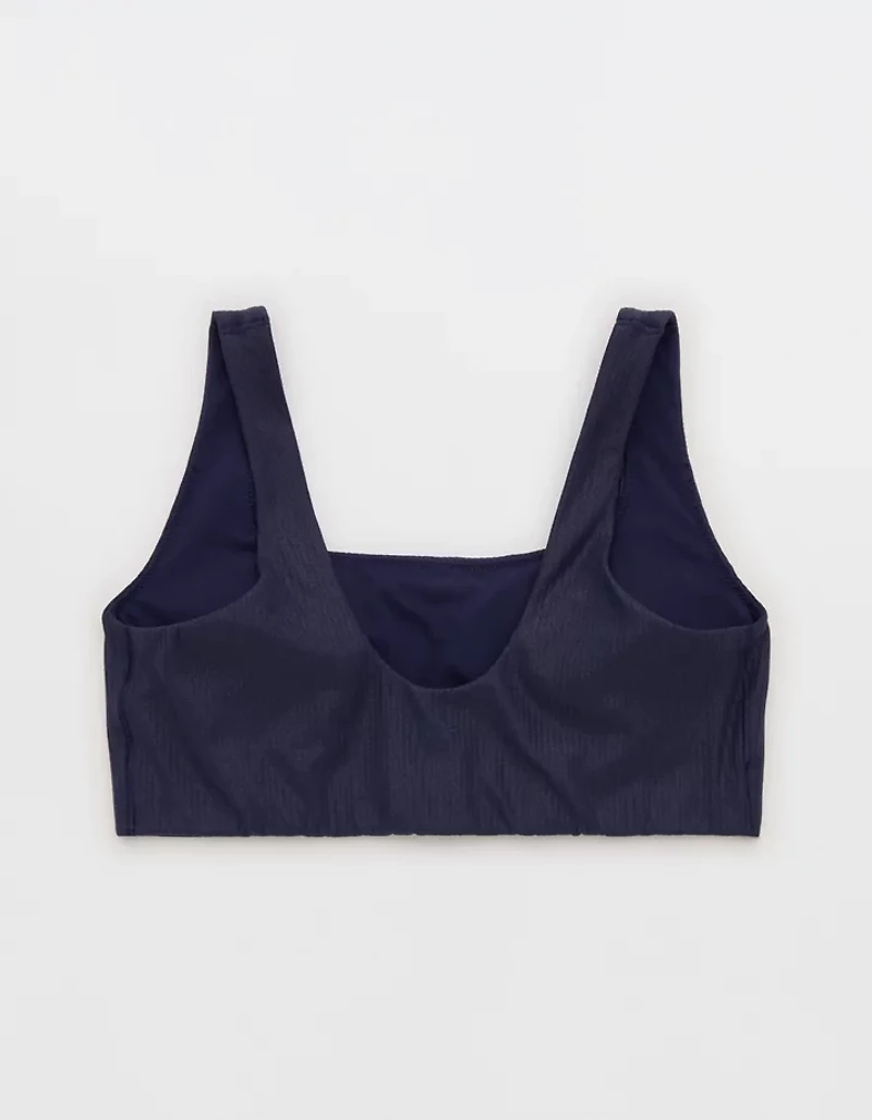 OFFLINE By Aerie Real Me XTRA Rib Foil Classic Sports Bra