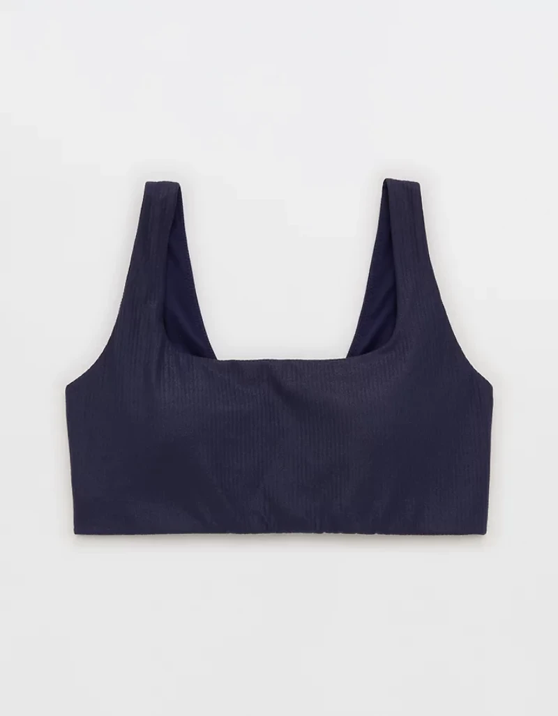 OFFLINE By Aerie Real Me XTRA Rib Foil Classic Sports Bra