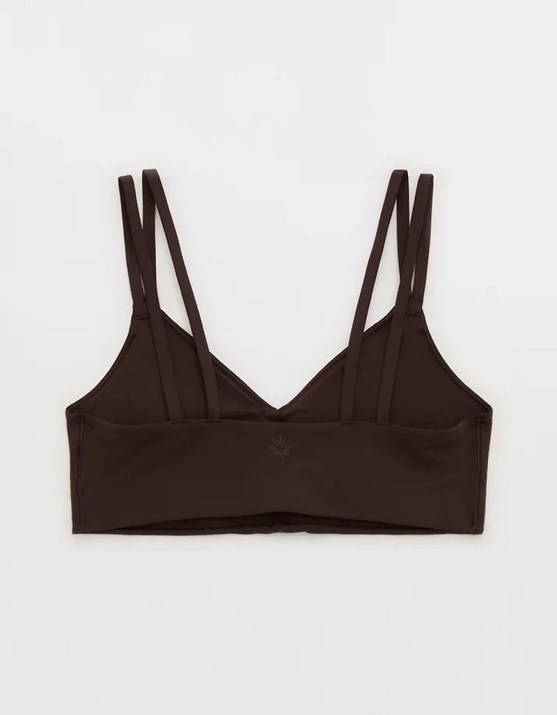 OFFLINE By Aerie Real Me Ruched Strappy Sports Bra