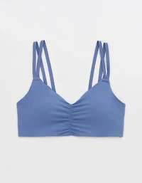 OFFLINE By Aerie Real Me Ruched Strappy Sports Bra