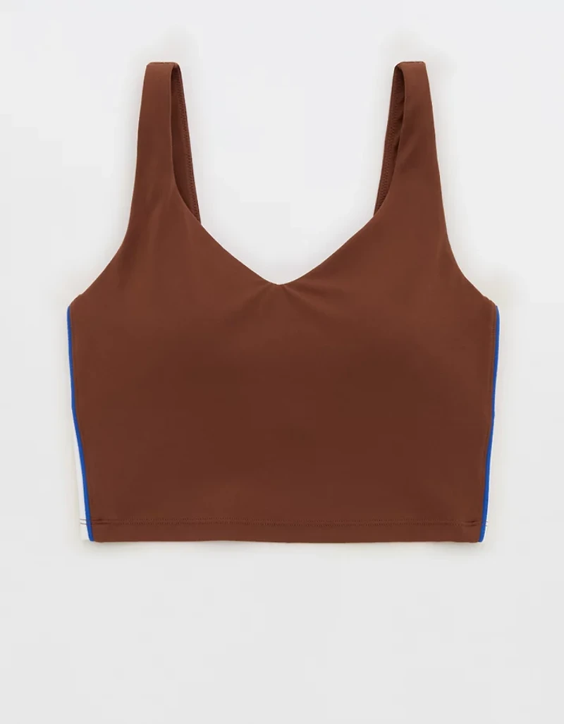 OFFLINE By Aerie Real Me Track Low Key Longline Sports Bra