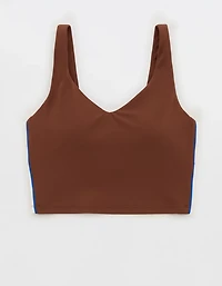 OFFLINE By Aerie Real Me Track Low Key Longline Sports Bra