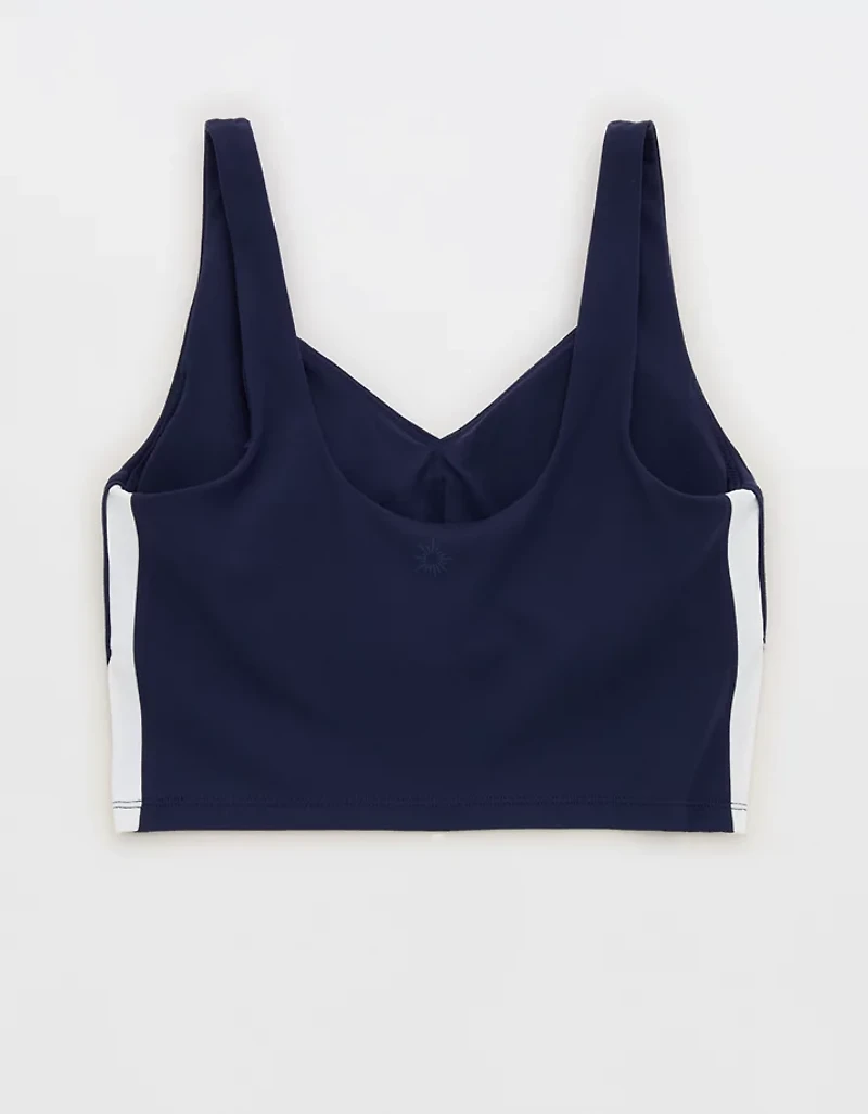 OFFLINE By Aerie Real Me Track Low Key Longline Sports Bra