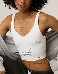 OFFLINE By Aerie Real Me Track Low Key Longline Sports Bra