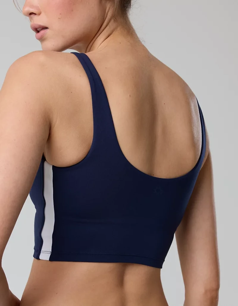 OFFLINE By Aerie Real Me Track Low Key Longline Sports Bra