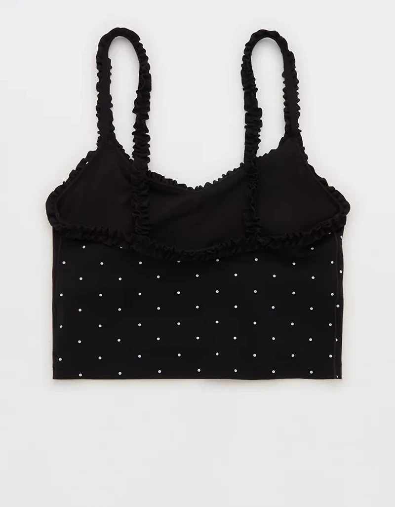 OFFLINE by Aerie Real Me XTRA Ruffle Longline Sports Bra