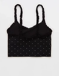 OFFLINE by Aerie Real Me XTRA Ruffle Longline Sports Bra