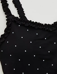OFFLINE by Aerie Real Me XTRA Ruffle Longline Sports Bra