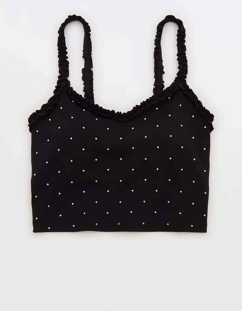 OFFLINE by Aerie Real Me XTRA Ruffle Longline Sports Bra