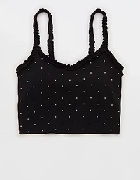OFFLINE by Aerie Real Me XTRA Ruffle Longline Sports Bra