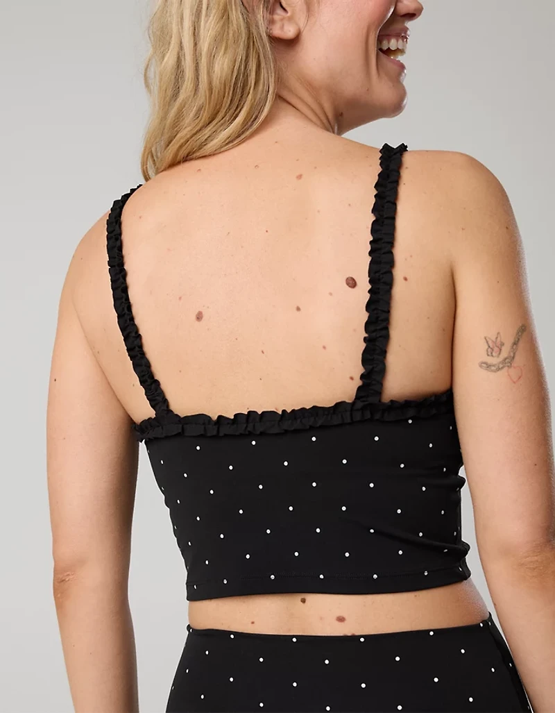 OFFLINE by Aerie Real Me XTRA Ruffle Longline Sports Bra