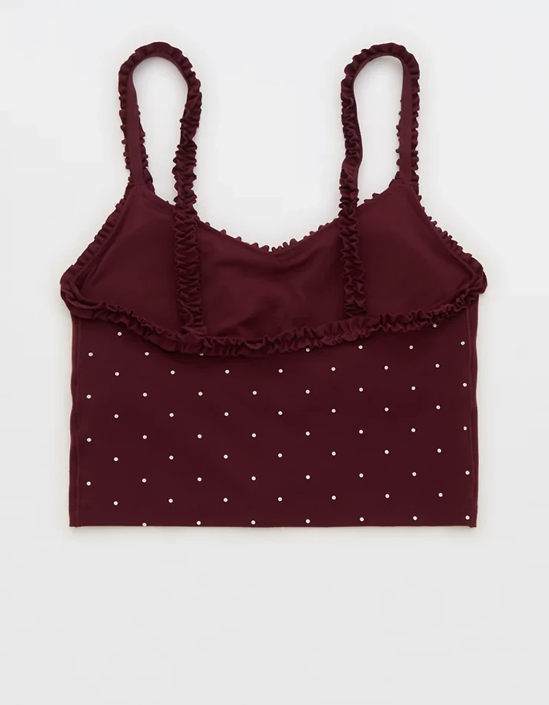 OFFLINE by Aerie Real Me XTRA Ruffle Longline Sports Bra