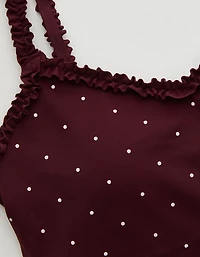 OFFLINE by Aerie Real Me XTRA Ruffle Longline Sports Bra