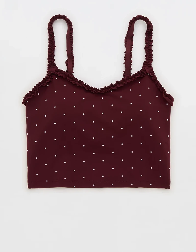 OFFLINE by Aerie Real Me XTRA Ruffle Longline Sports Bra