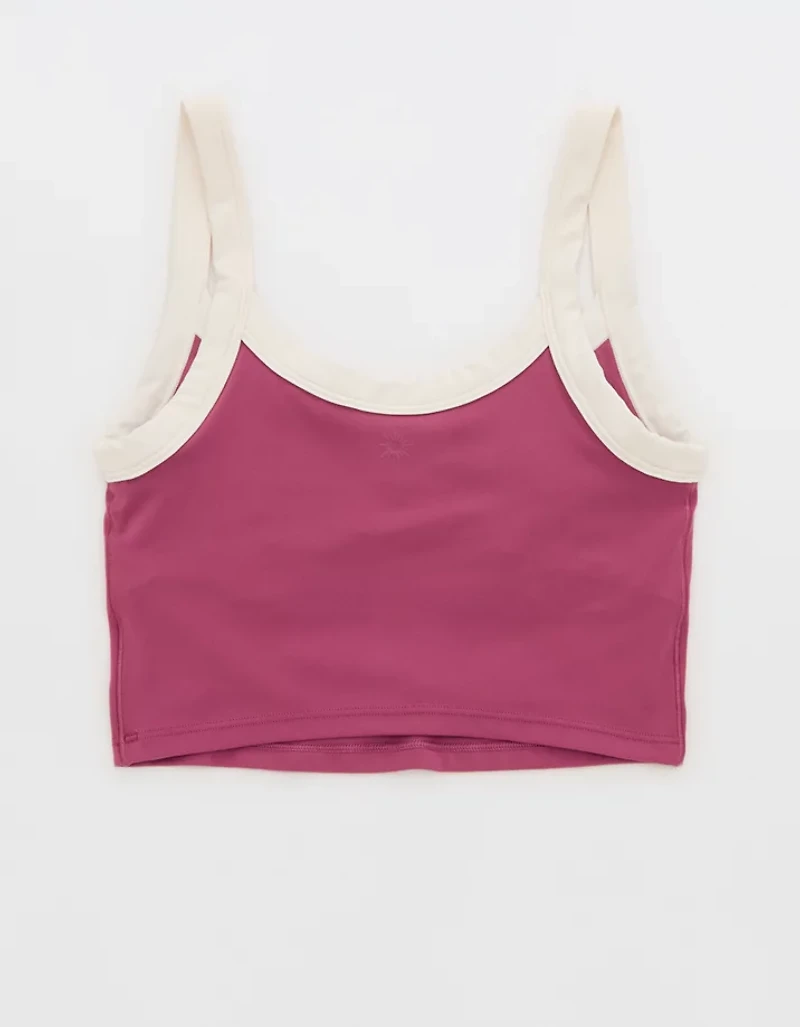 Offline By Aerie Real Me Low Key Ringer Longline Sports Bra