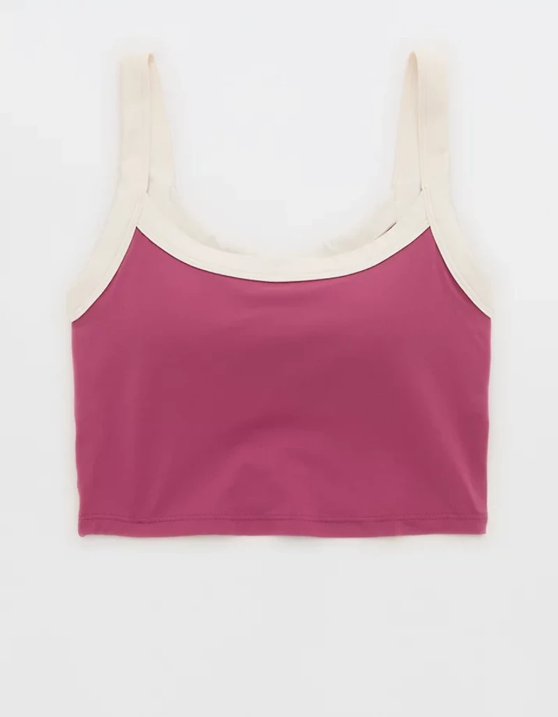Offline By Aerie Real Me Low Key Ringer Longline Sports Bra