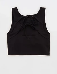 OFFLINE By Aerie Real Me XTRA Tie Back Longline Sports Bra