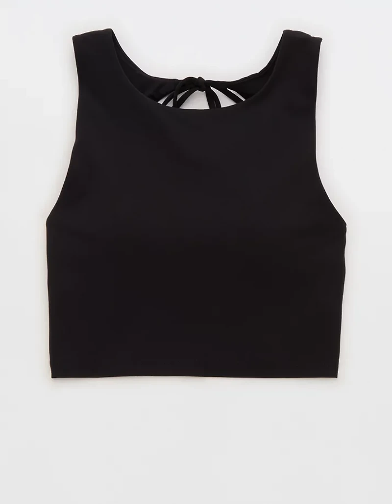 OFFLINE By Aerie Real Me XTRA Tie Back Longline Sports Bra