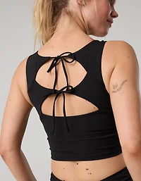 OFFLINE By Aerie Real Me XTRA Tie Back Longline Sports Bra