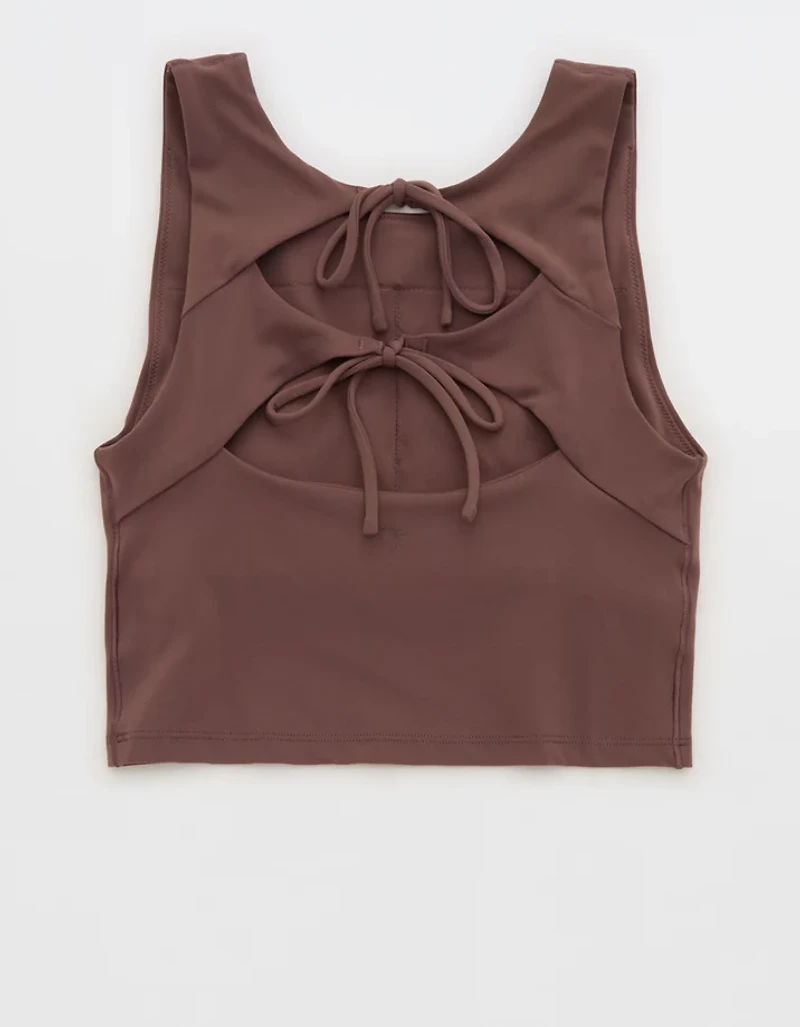 OFFLINE By Aerie Real Me Xtra Tie Back Longline Sports Bra