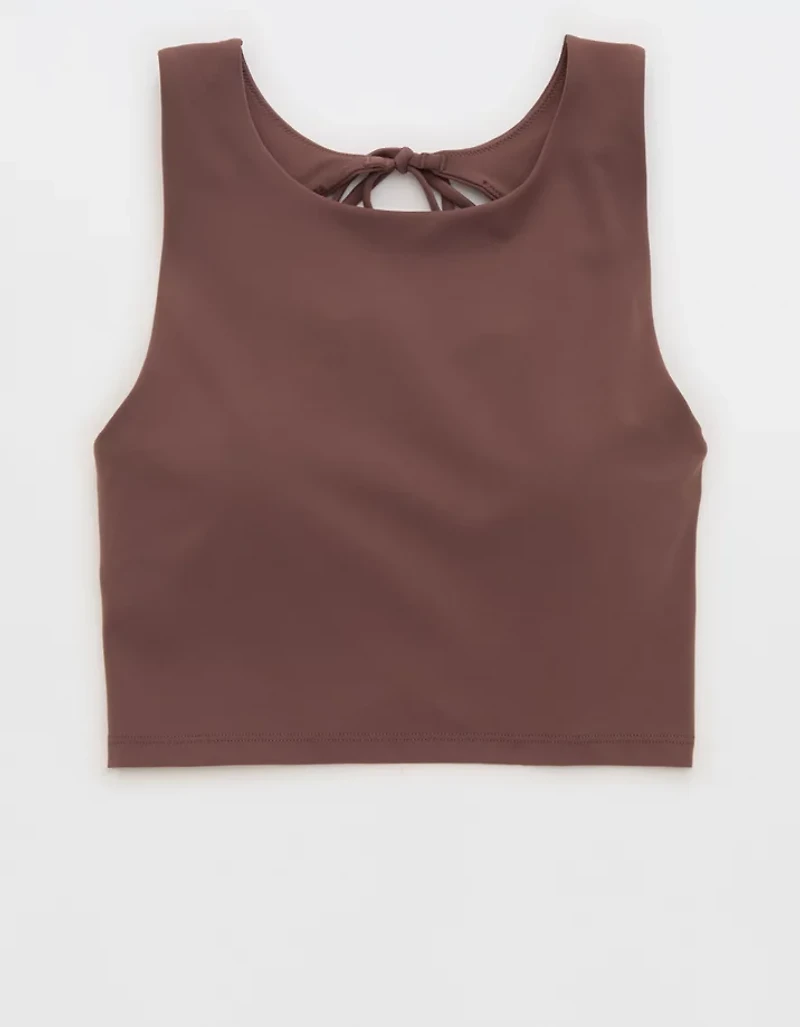 OFFLINE By Aerie Real Me Xtra Tie Back Longline Sports Bra
