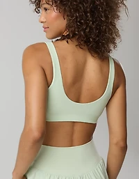 OFFLINE By Aerie Seersucker Classic Sports Bra
