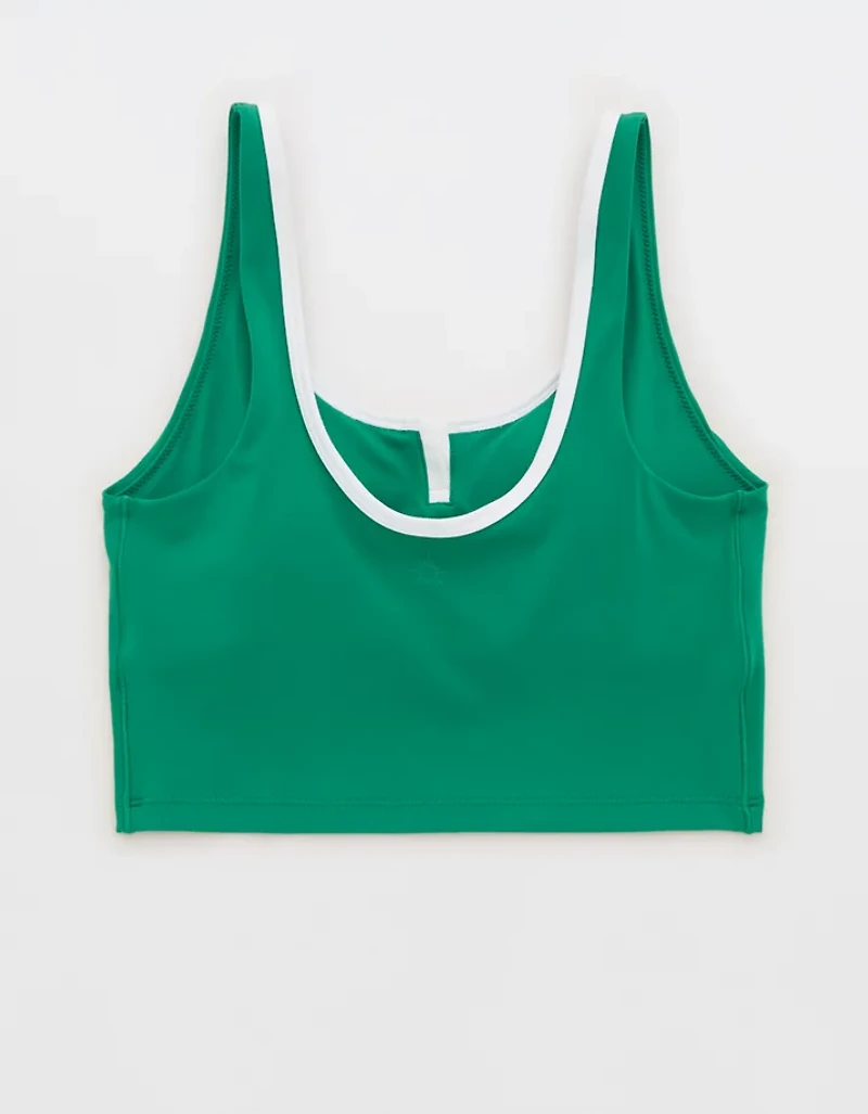 OFFLINE By Aerie Real Me Tipped Low Key Longline Sports Bra