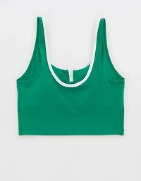 OFFLINE By Aerie Real Me Tipped Low Key Longline Sports Bra
