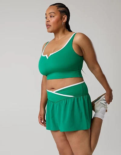 OFFLINE By Aerie Real Me Tipped Low Key Longline Sports Bra