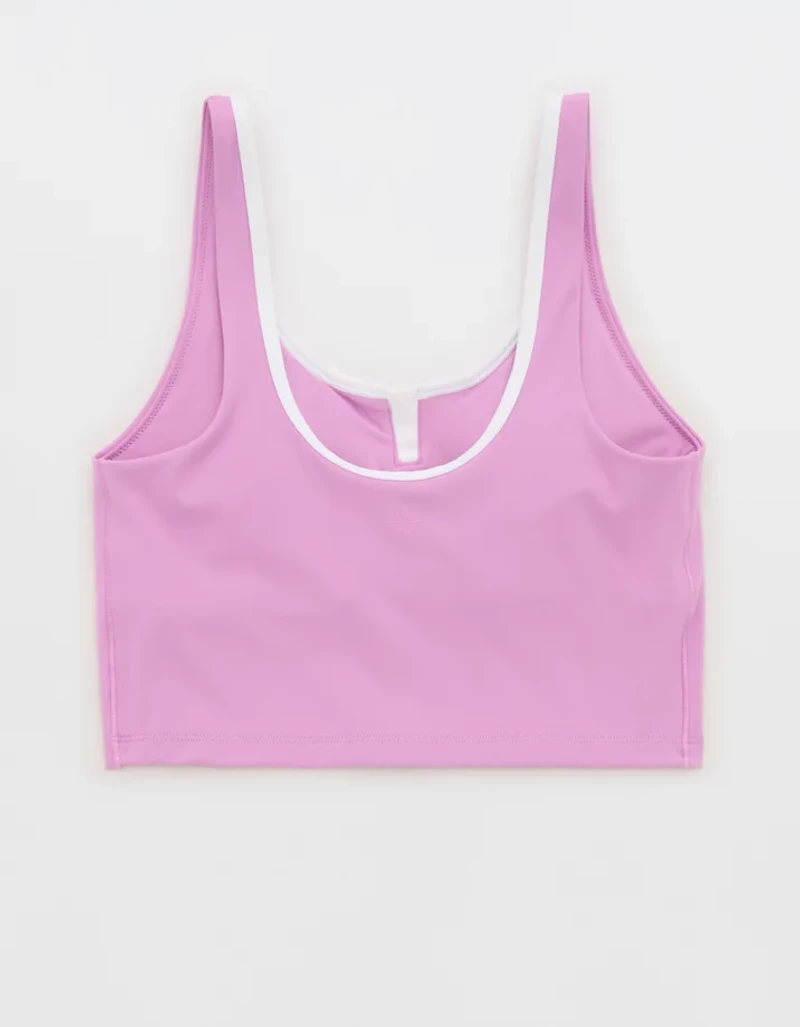 OFFLINE By Aerie Real Me Tipped Low Key Longline Sports Bra