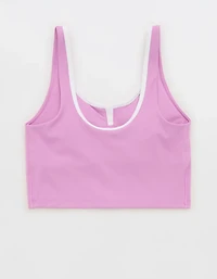 OFFLINE By Aerie Real Me Tipped Low Key Longline Sports Bra