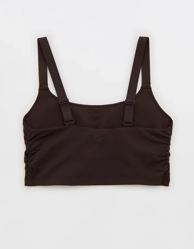 OFFLINE By Aerie The Hugger Ruched Longline Sports Bra