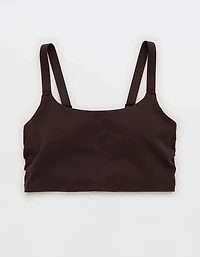 OFFLINE By Aerie The Hugger Ruched Longline Sports Bra