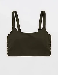 OFFLINE By Aerie The Hugger Ruched Longline Sports Bra